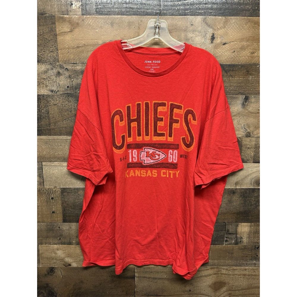Junk Food for Lucky Brand Men's Chiefs T-Shirt‎ Size XXL